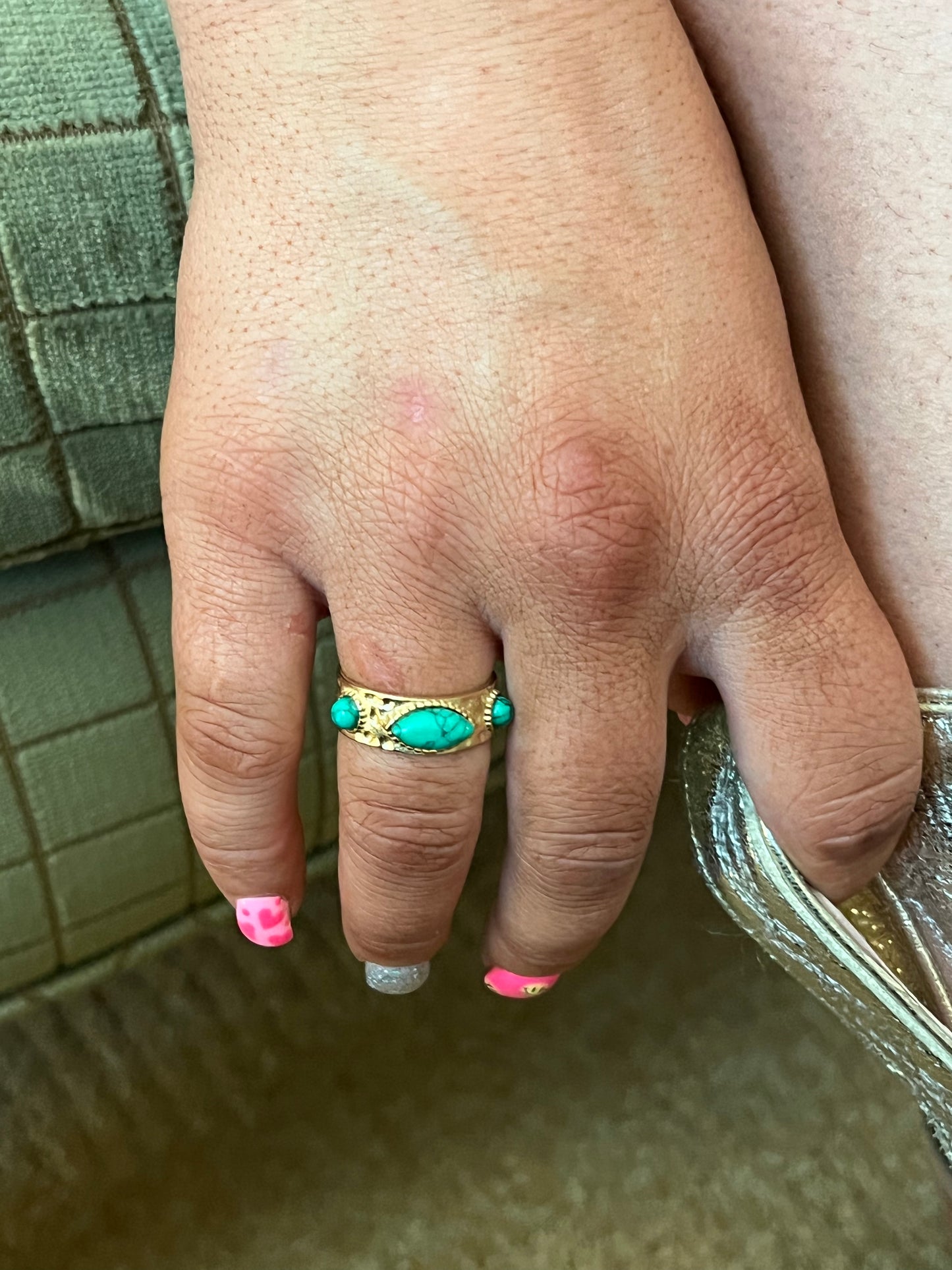 Green Turquoise Ring