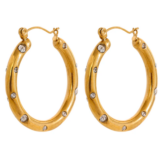 Bonnie Hoops in Gold